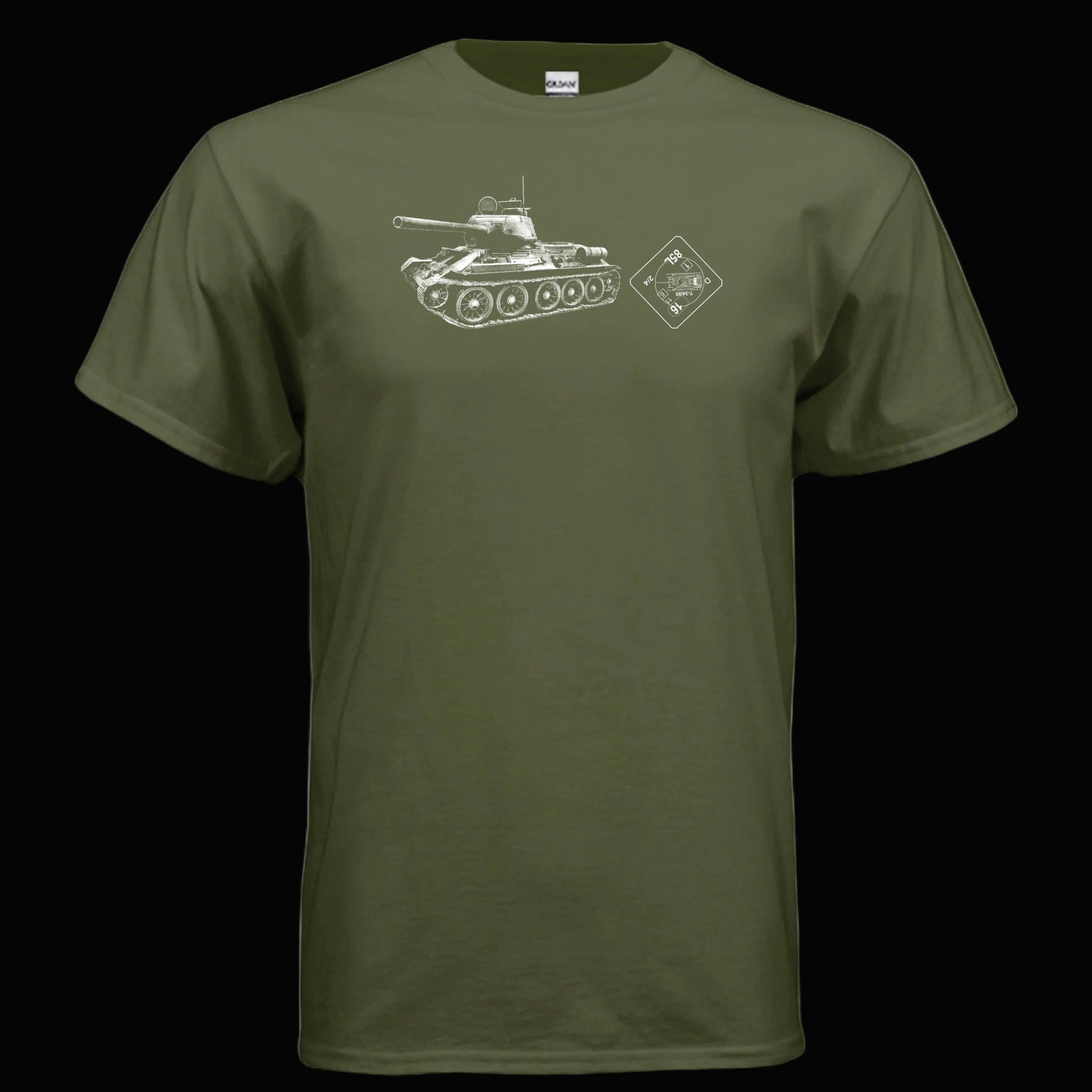 ASL Advanced Squad Leader T34 Tank T Shirt