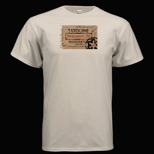 Star Wars Tatooine Passport Stamp T Shirt