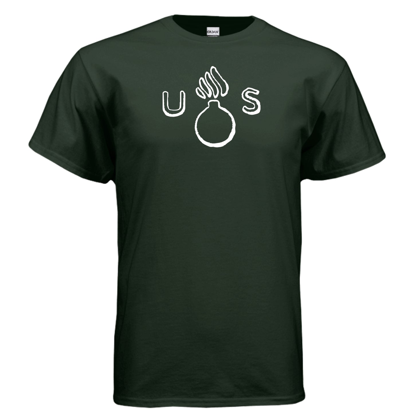WWII US Flaming Bomb T Shirt