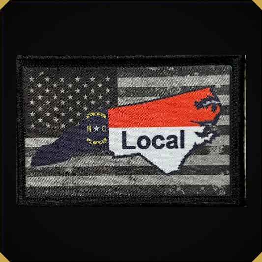 North Carolina Local USA Flag Morale Patch