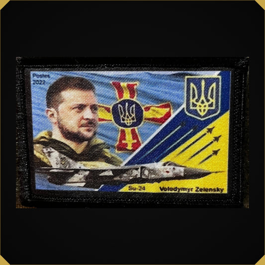 Postage Stamp Zelensky Ukraine Morale Patch