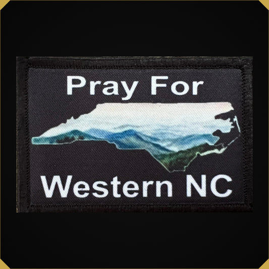 Pray for Western NC Morale Patch – Support Hurricane Relief with Every Purchase