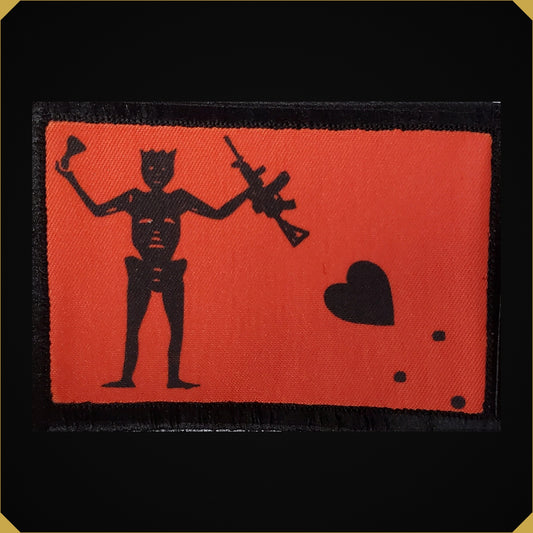 Red Blackbeard AR15 Morale Patch
