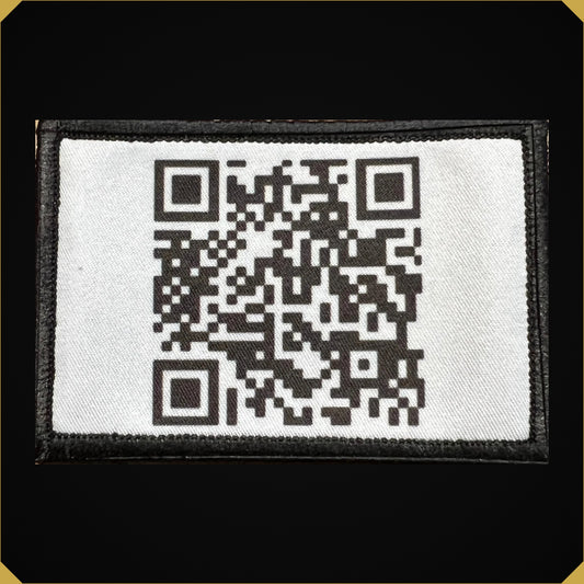 Rick Roll QR Code Morale Patch