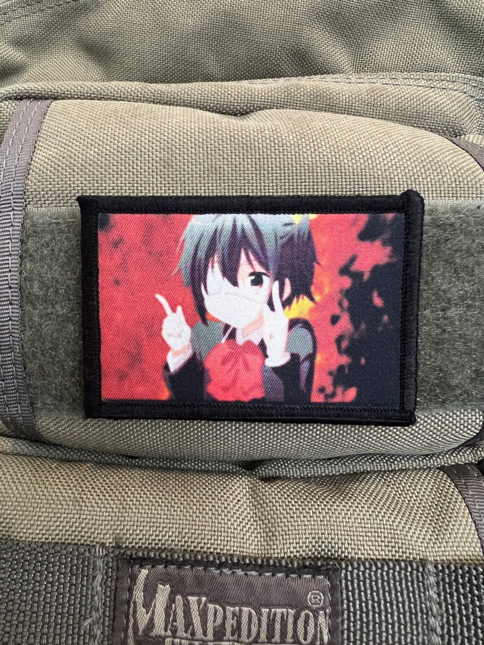 Rikka Takanashi's Finger Spin Morale Patch Morale Patches Redheaded T Shirts 