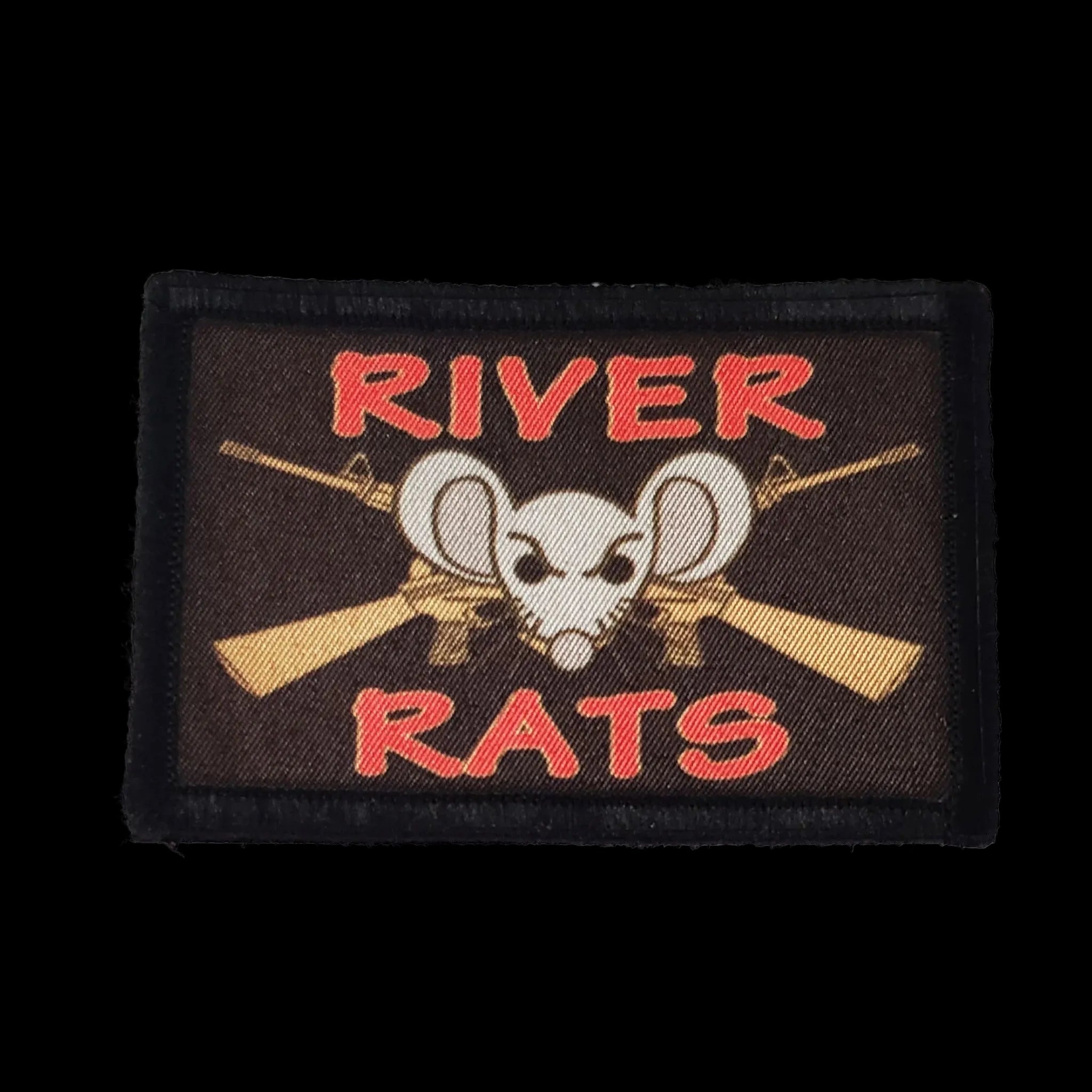 Redheaded T-Shirts River Rats Hook & Loop Morale Patch 2x3 Inch ...