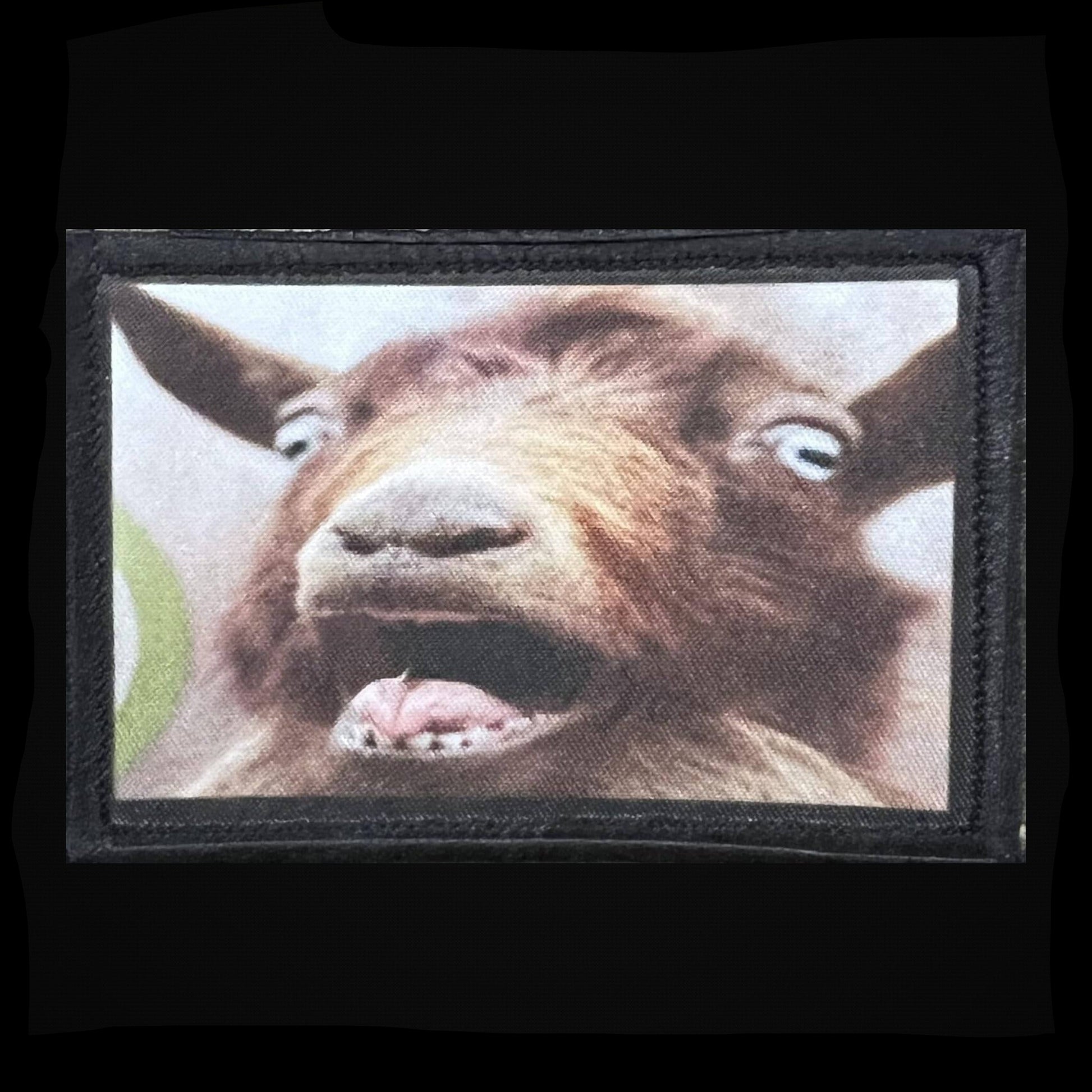 Screaming Goat Meme Funny Morale Patch