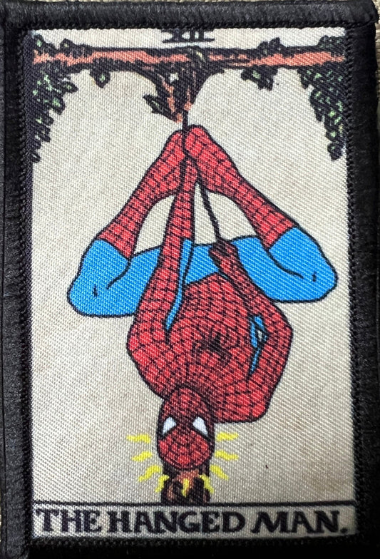 Spider Man The Hanged Man Tarot Card Morale patch