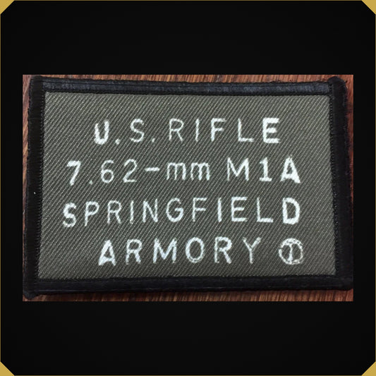 Springfield Armory M14 Receiver Morale Patch