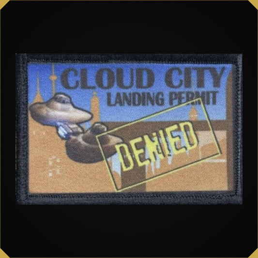 Star Wars Cloud City Landing Permit  Passport  Stamp Morale Patch