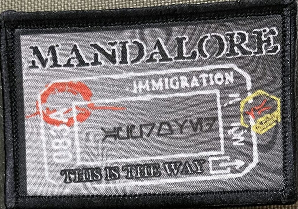 Star wars mandalore mandalorian passport stamp morale patch