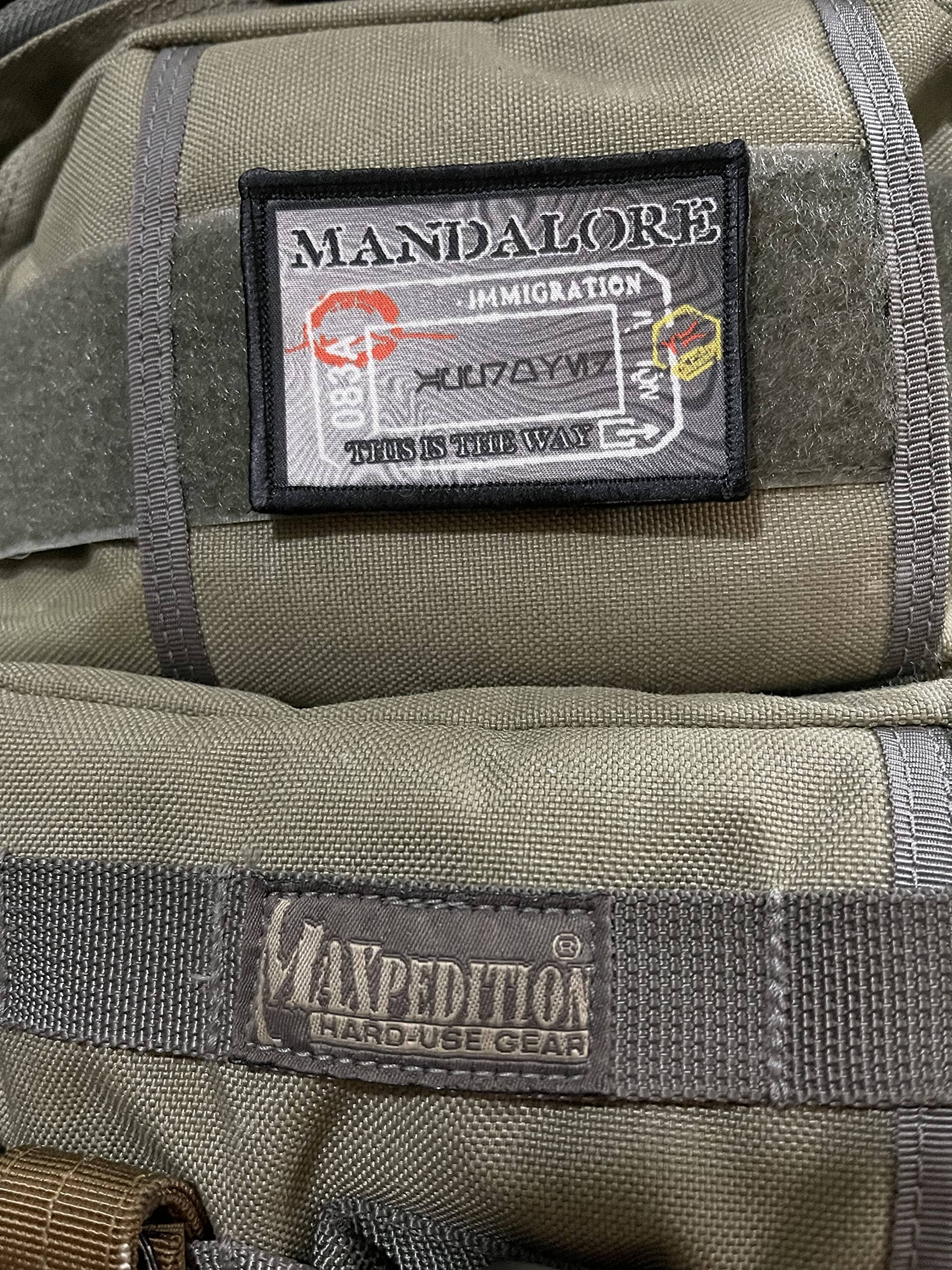 Star wars mandalore mandalorian passport stamp morale patch