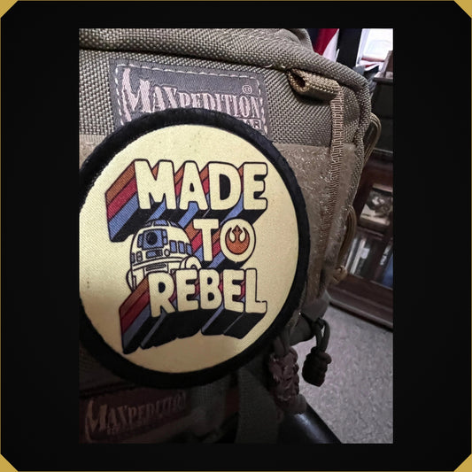 Star Wars R2d2 Born to Rebel Morale Patch