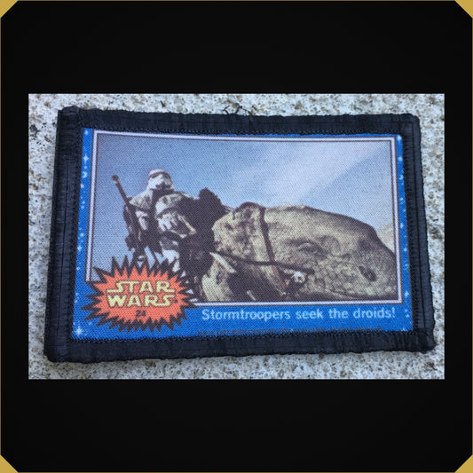 Star Wars  Stormtrooper Dewback Trading Card Morale Patch