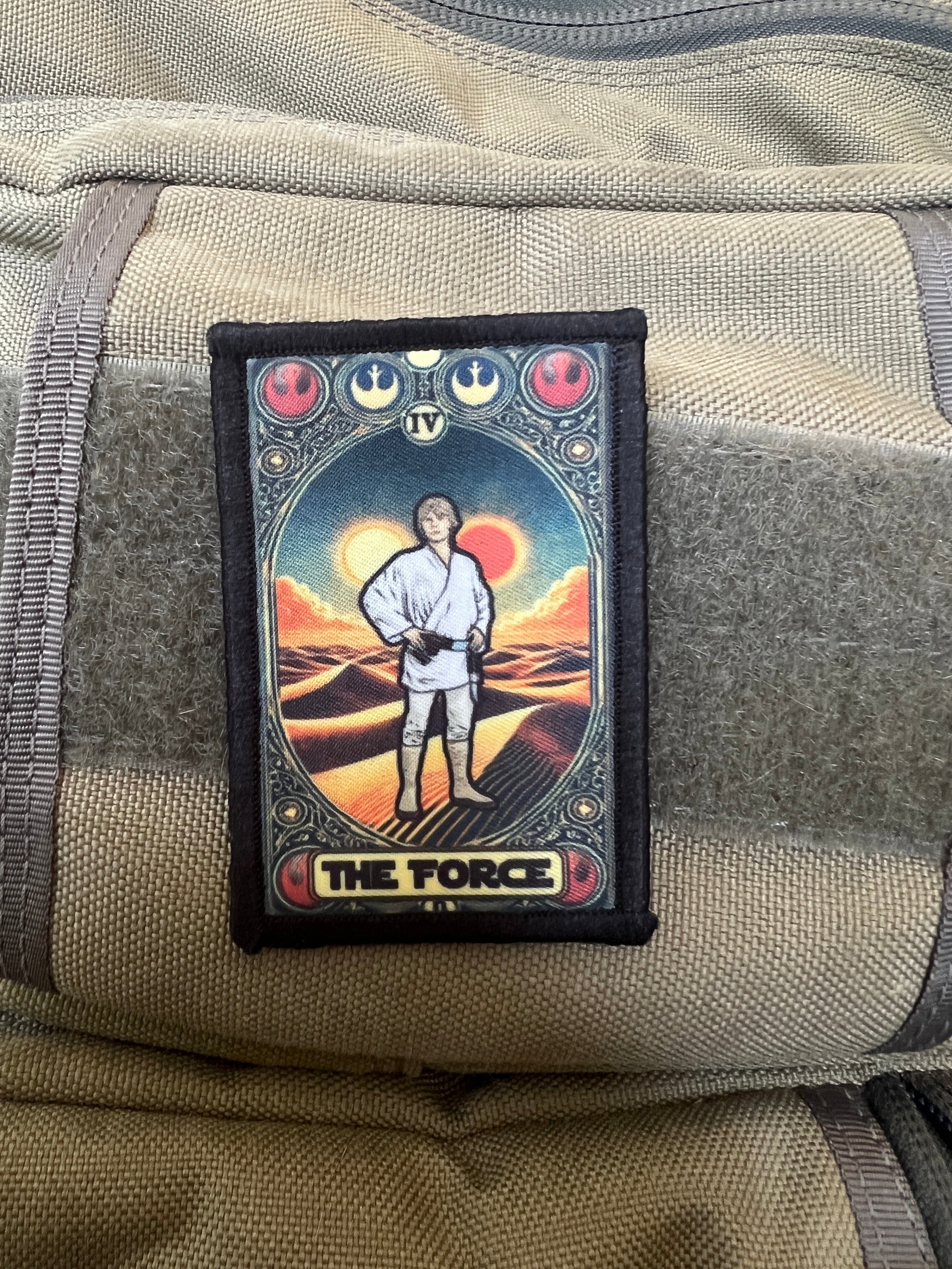 Star Wars The Force Tarot Card Morale Patches Redheaded T Shirts 