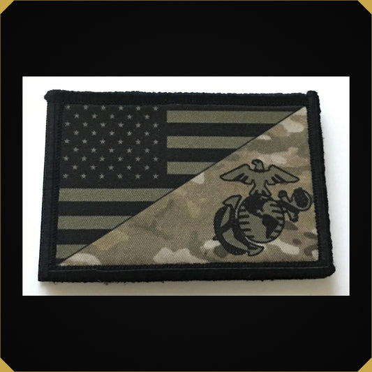 Subdued USMC Marine Corps USA Flag Morale Patch
