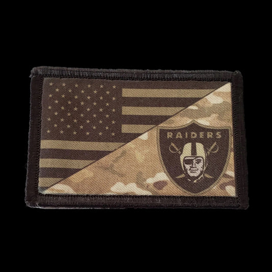 Subdued LA Raiders USA Flag Multicam Morale Patch