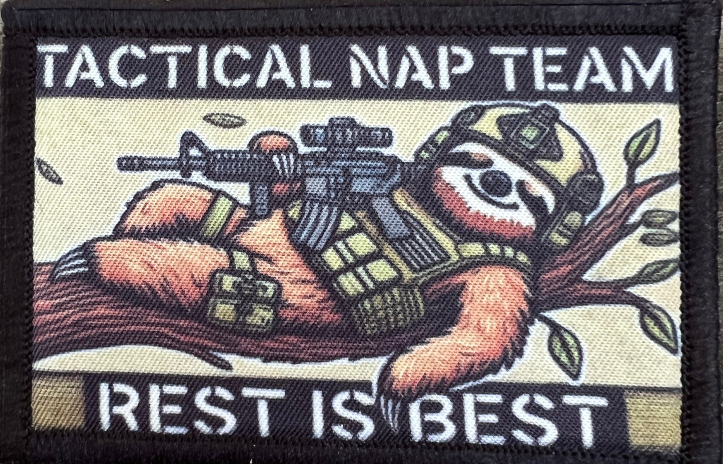 Tactical Nap Team Sloth Custom Funny  Morale Patch