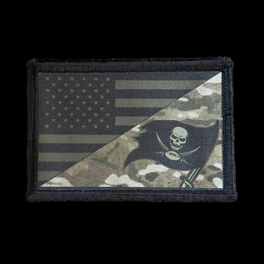 Tampa Bay Buccaneers  / USA Flag Subdued Multicam Morale Patch