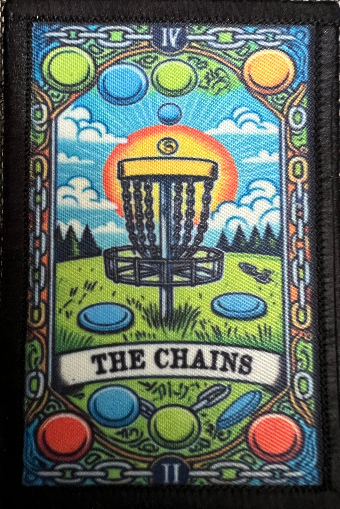 The Chains Disc Golf Tarot Card Morale Patch 