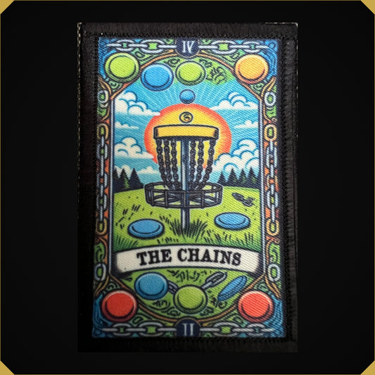 The Chains Disc Golf Tarot Card Morale Patch