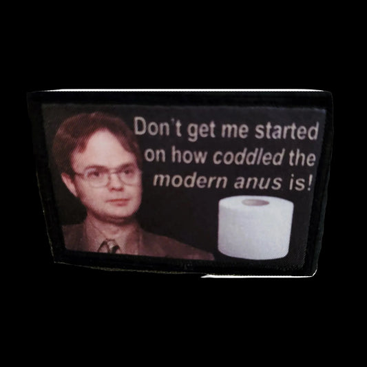 The Office Dwight Schrute Anus Toilet Paper Morale Patch