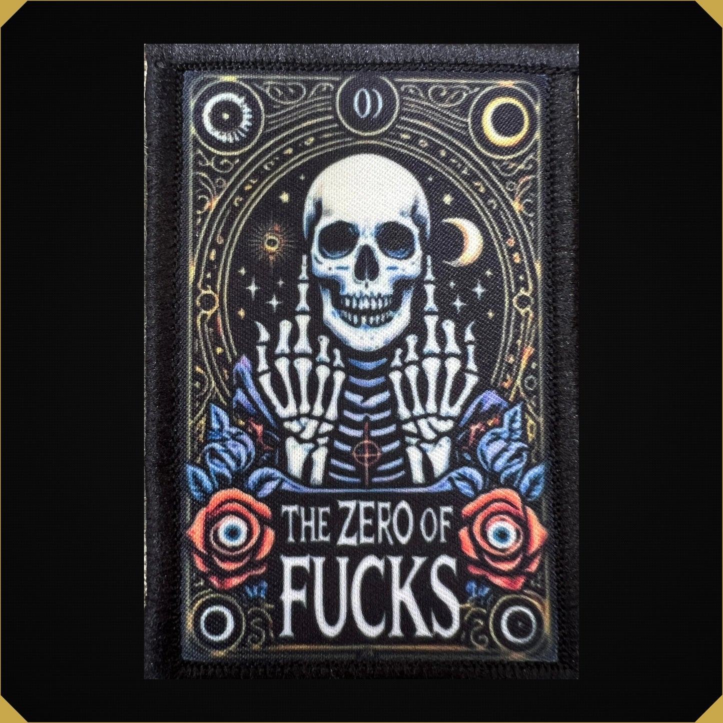 The Zero of Fucks Tarot Card Morale Patch