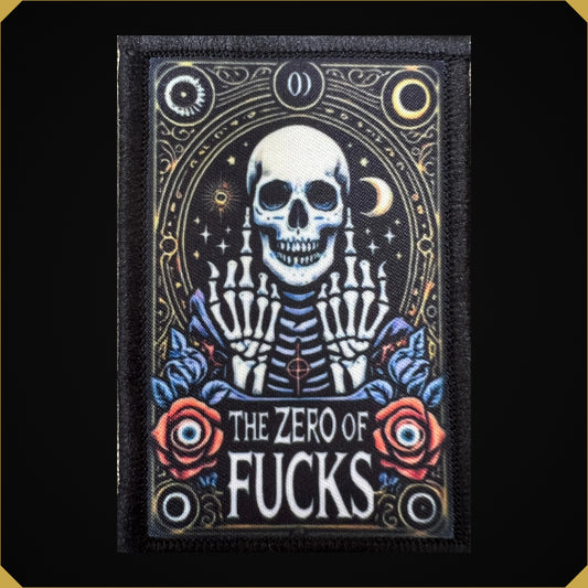 The Zero of Fucks Tarot Card Morale Patch