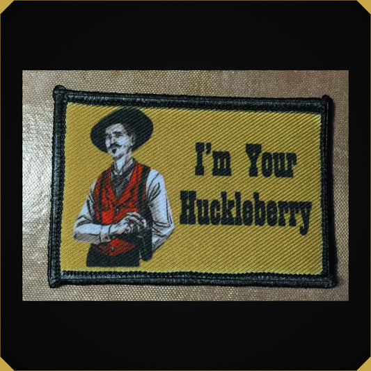 Doc Holiday 'I'm Your Huckleberry' Tombstone Themed Morale Patch