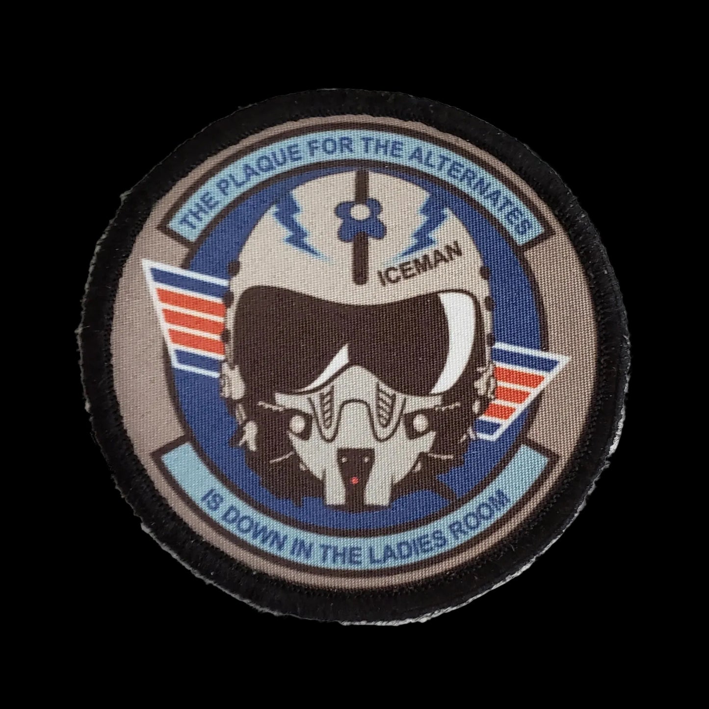 Top Gun Iceman Plaque Morale Patch