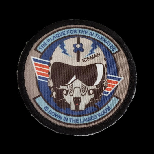 Top Gun Iceman Plaque Morale Patch