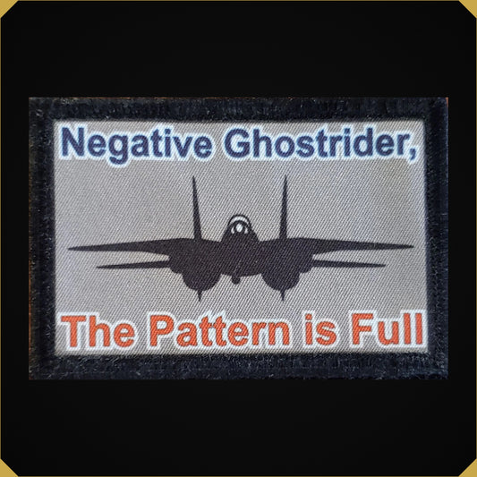 Top Gun Negative Ghostrider The Pattern Is Full Morale Patch