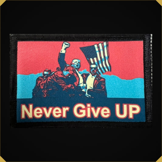 Trump Never Give Up Morale patch