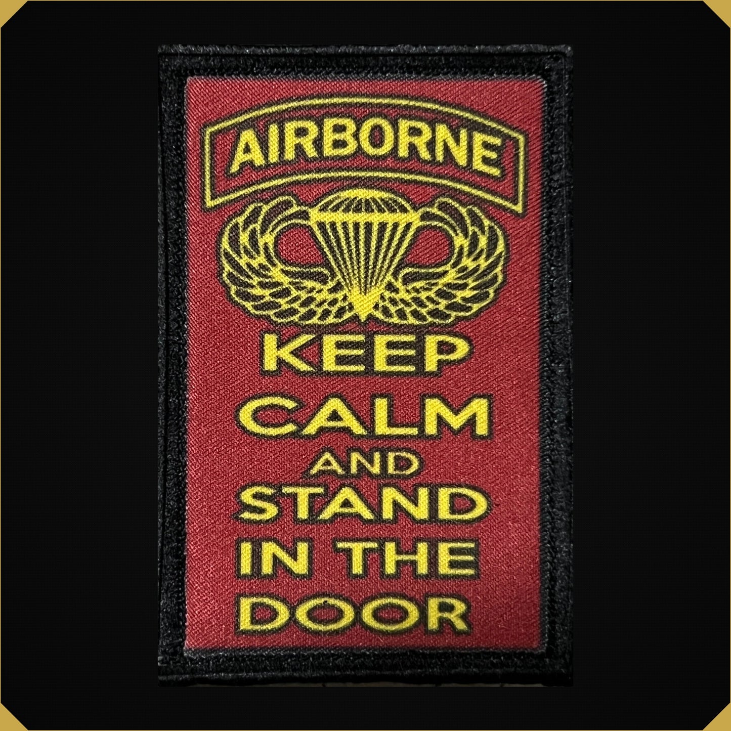 US Army Airborne Keep Calm Jump Wings Morale Patch