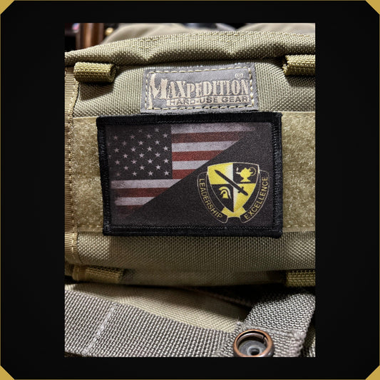 ARMY ROTC /USA Flag  Morale Patch