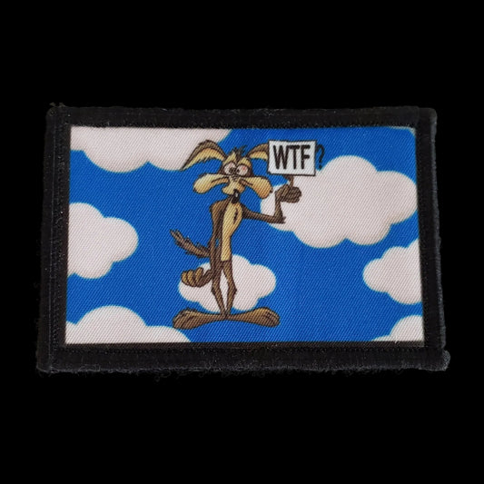 Wile E. Coyote WTF 2x3 Morale Patch