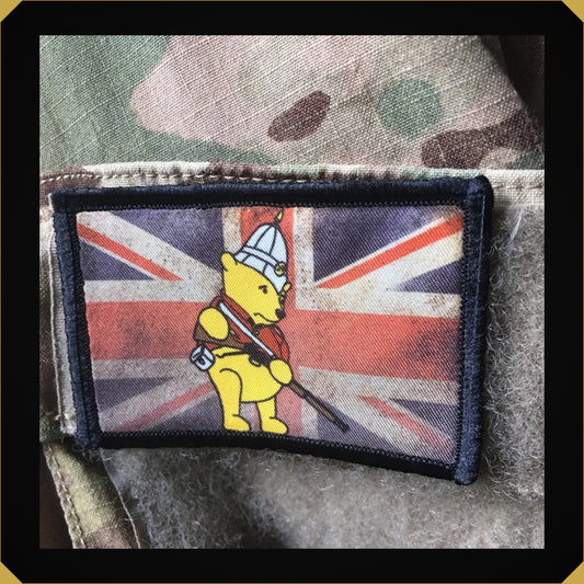 Union Jack Winnie the Pooh with Martini Henry Morale Patch