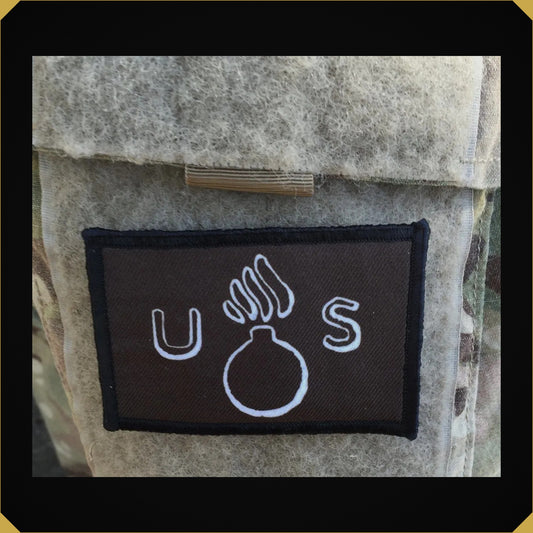 WWII US Flaming Bomb Morale Patch