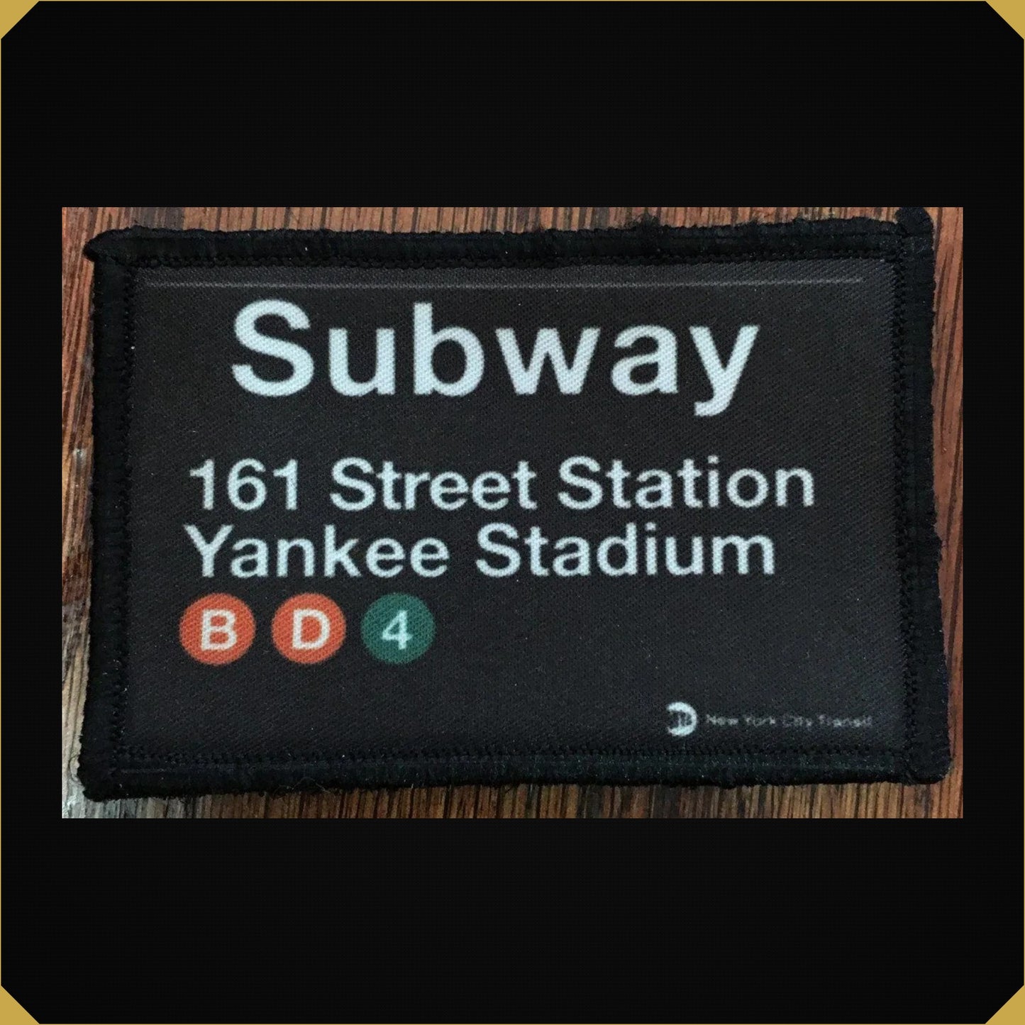 Yankees Stadium Subway Sign Morale Patch