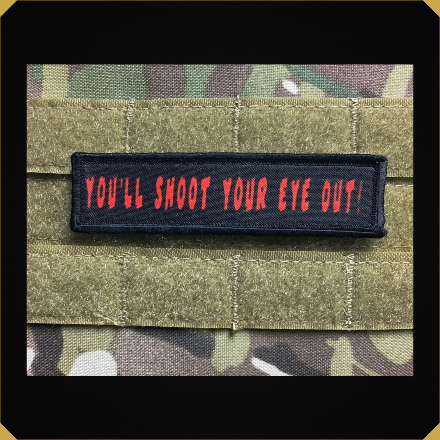 'You'll Shoot Your Eye Out' Christmas Story 1x4" Morale Patch