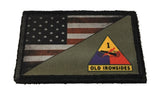 1st Armored Division Old Ironsides Custom Velcro Morale Patch