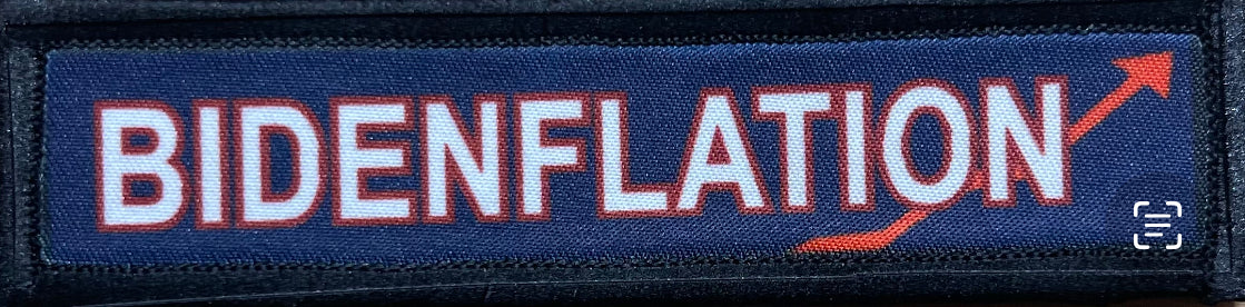 1x4 Bidenflation Morale Patch Morale Patches Redheaded T Shirts 