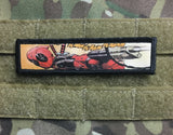 1x4 Deadpool 'Bam Bam' Morale Patch Morale Patches Redheaded T Shirts 
