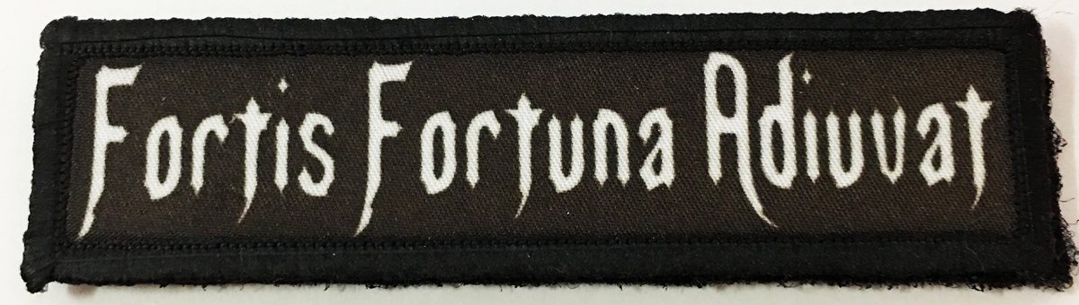 1x4 'Fortis Fortuna Adiuvat' John Wick Velcro Morale Patch Morale Patches Redheaded T Shirts 