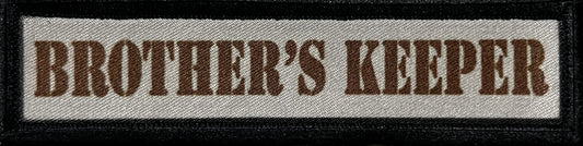 1x4 I Am My Brother's Keeper Velcro Morale Patch Morale Patches Redheaded T Shirts 