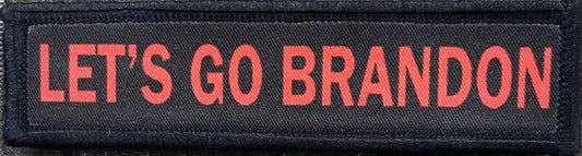1x4 Let's Go Brandon Morale Patch Morale Patches Redheaded T Shirts 