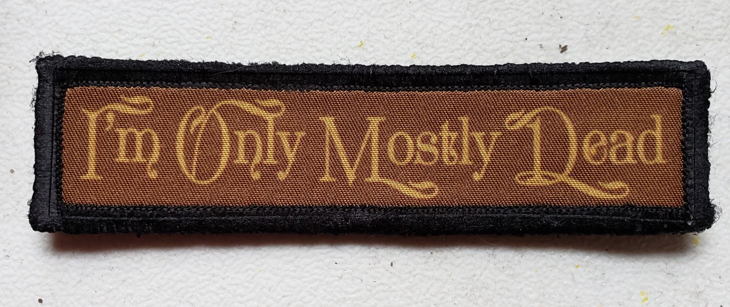 1x4 Mostly Dead Princess Bride Morale Patch Morale Patches Redheaded T Shirts 