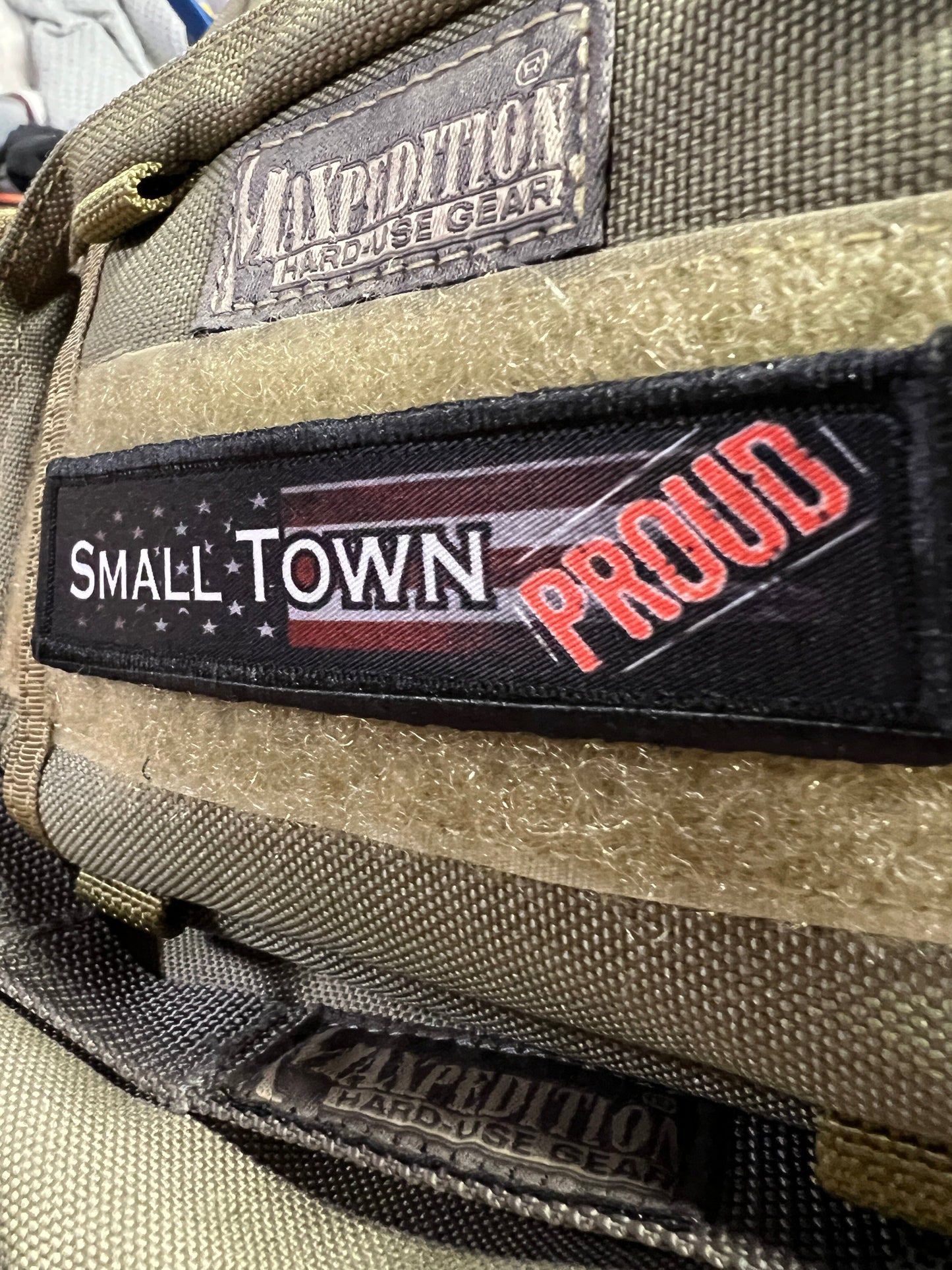 1x4" Small Town Proud Morale Patch Morale Patches Redheaded T Shirts 