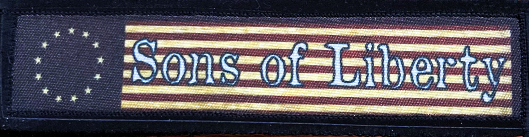 1x4 Sons of Liberty Flag Morale Patch Morale Patches Redheaded T Shirts 