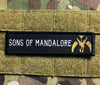 1x4 Star Wars Sons of Mandalore Velcro Morale Patch Morale Patches Redheaded T Shirts 